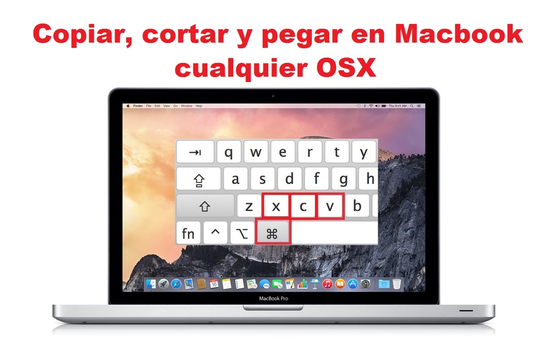 Como copiar, cortar y pegar texto o archivos en cualquier Macbook Air o Macbook Pro (OSX)